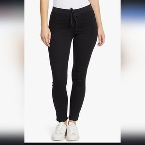 L.E.I. Junior's Tall Dorm Pull-On Jeggings Black Knit Denim Stretchy Pockets  2X